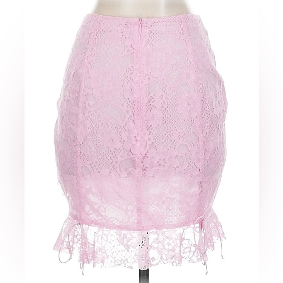 For Love And Lemons Pink Lace Skirt- Small - Picture 2 of 7
